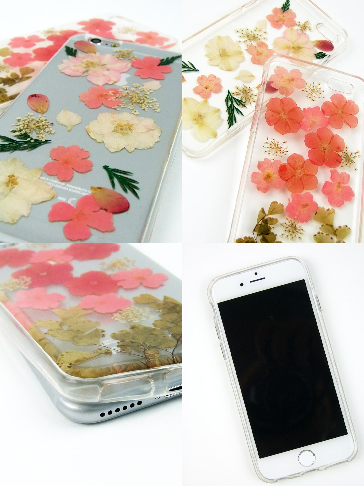 リアル押し花iPhoneケースドライフラワー