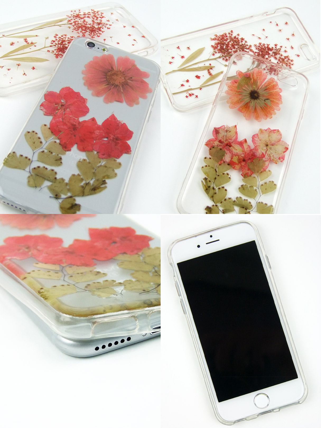 リアル押し花iPhoneケースドライフラワー