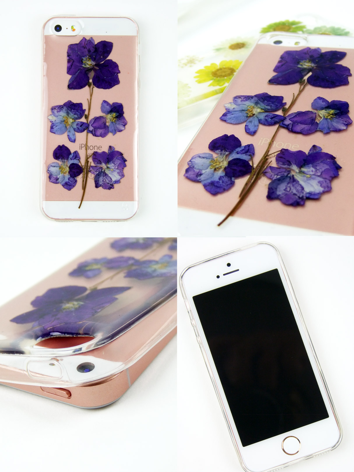 リアル押し花iPhoneケースドライフラワー