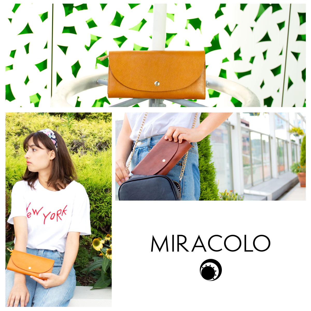 MIRACOLOイタリアンレザー長財布